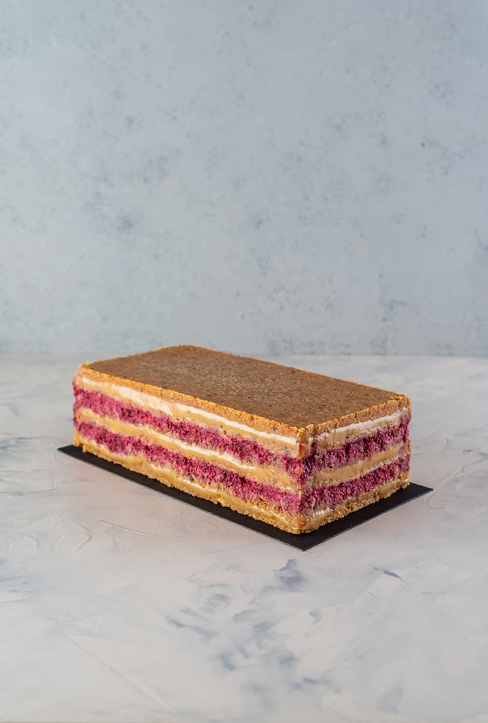 Fotografía de referencia para Pastel Caluga frambuesa