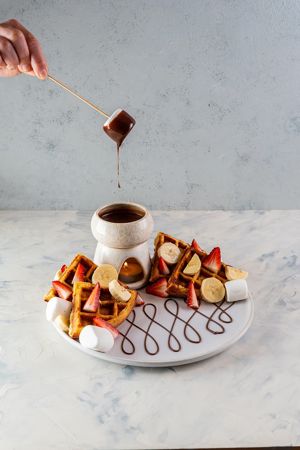 Fotografía de referencia para Fondue de Chocolate