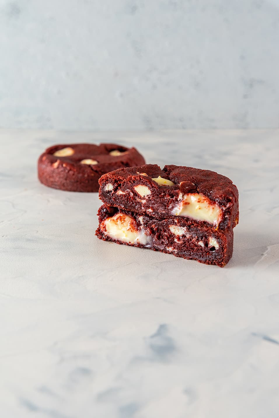 Fotografía de referencia para Crumbl Cookies Red Velvet